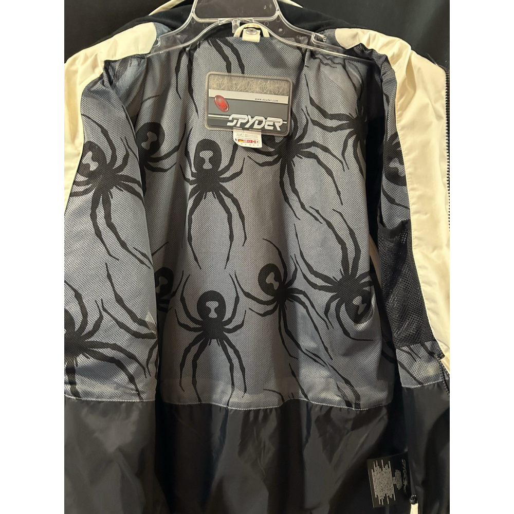 Spyder XT5000 Cream & Black Woman's Ski/Snowboarding Jacket Coat No Hat Size: 8 - Picture 15 of 16